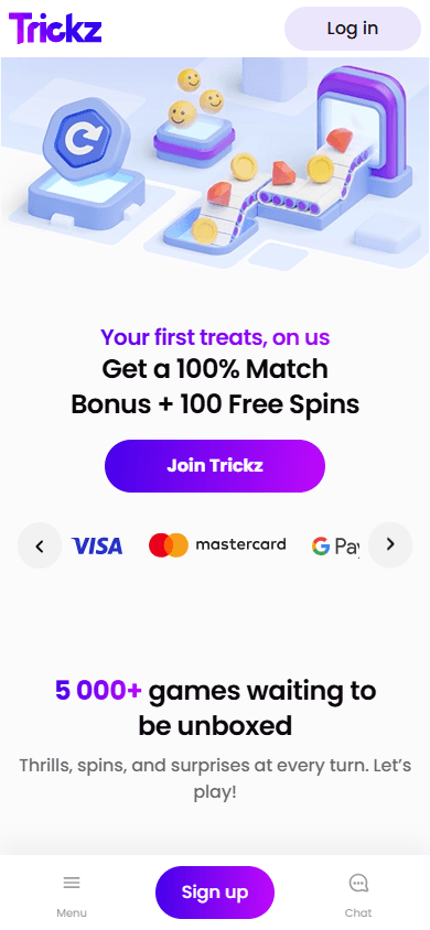 trickz_casino_homepage_mobile