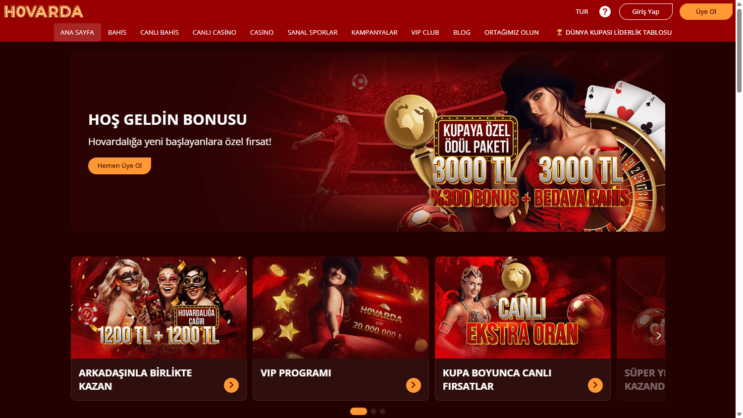 Hovarda_Casino_homepage_desktop