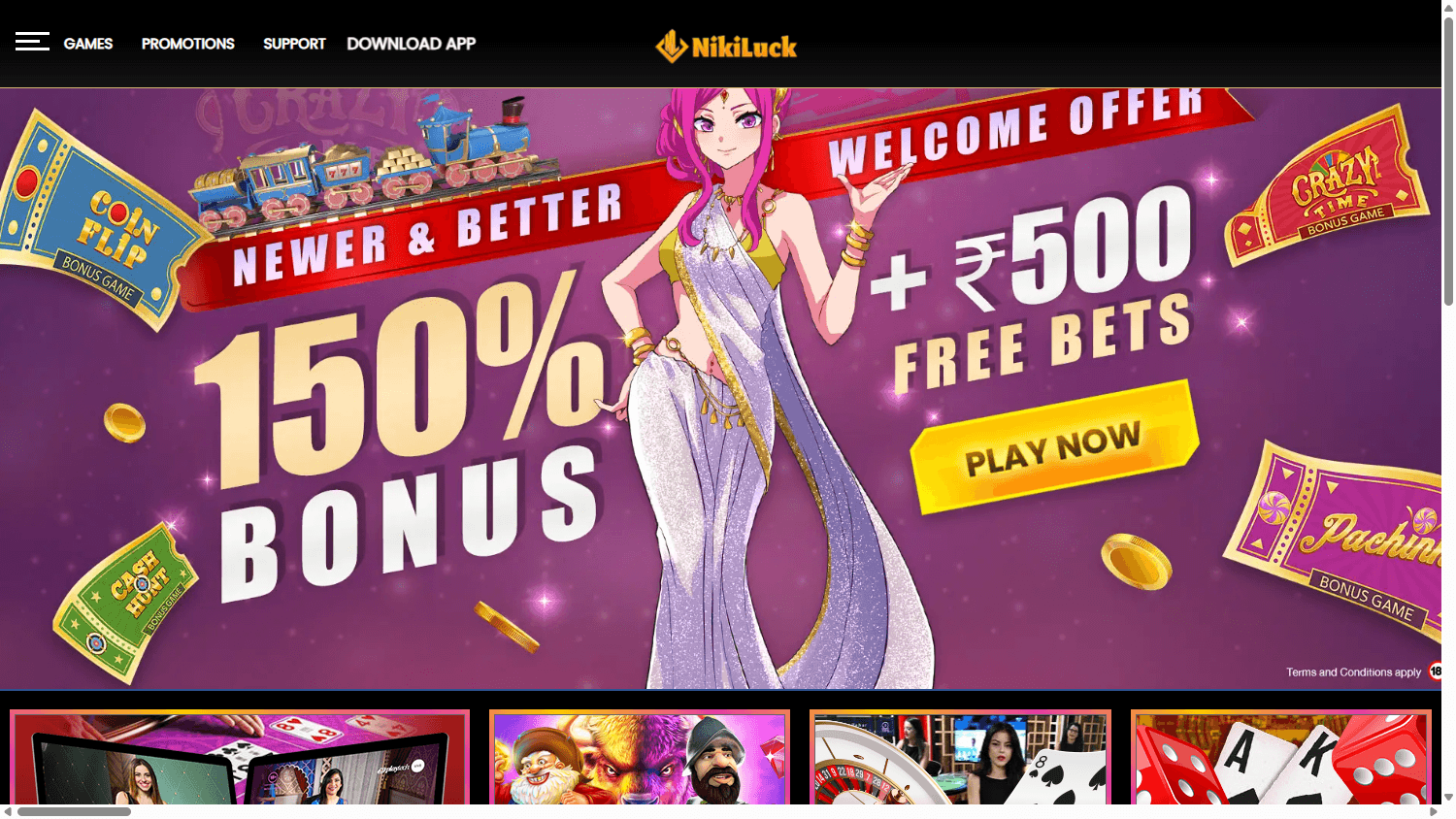 nikiluck_casino_in_homepage_desktop