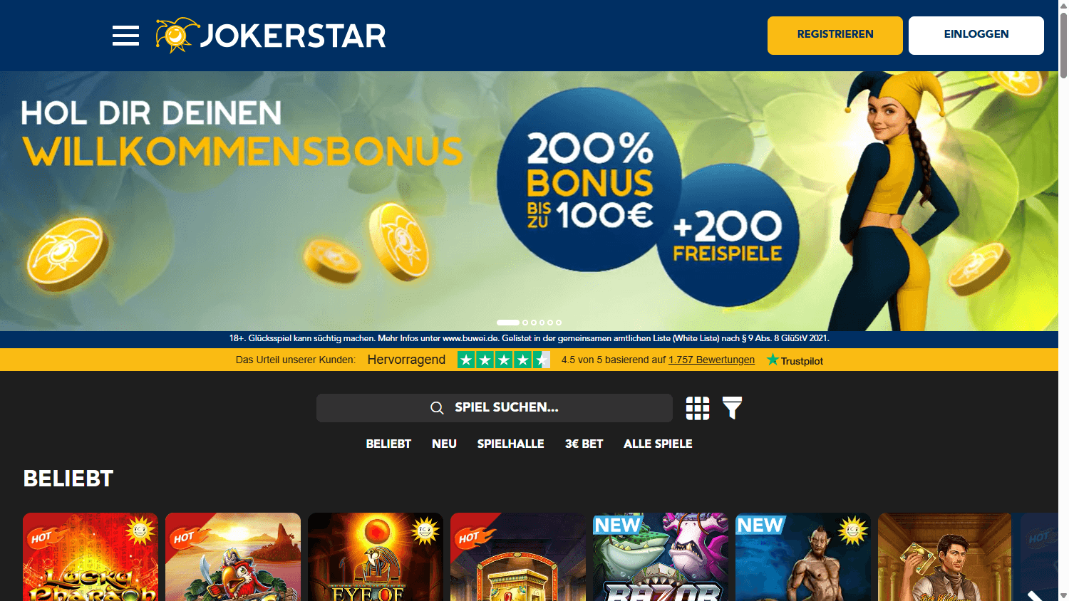 Jokerstar_Casino_homepage_desktop