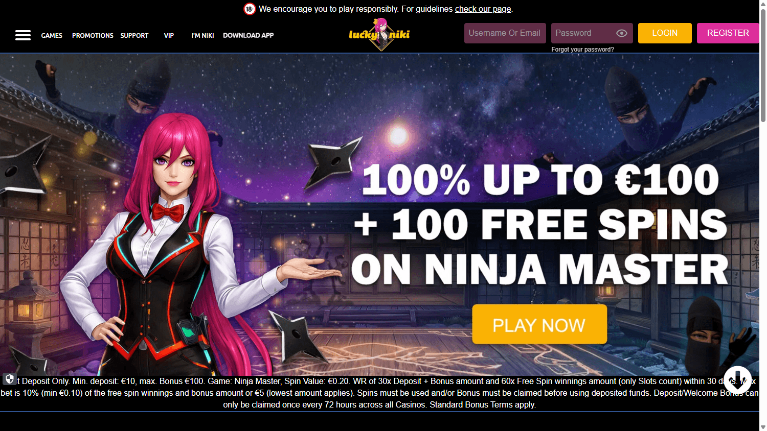luckyniki_casino_homepage_desktop
