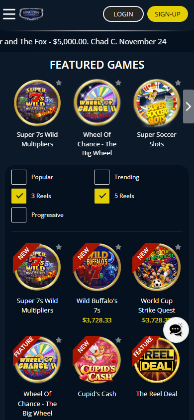 Lincoln_Casino_game_gallery_mobile