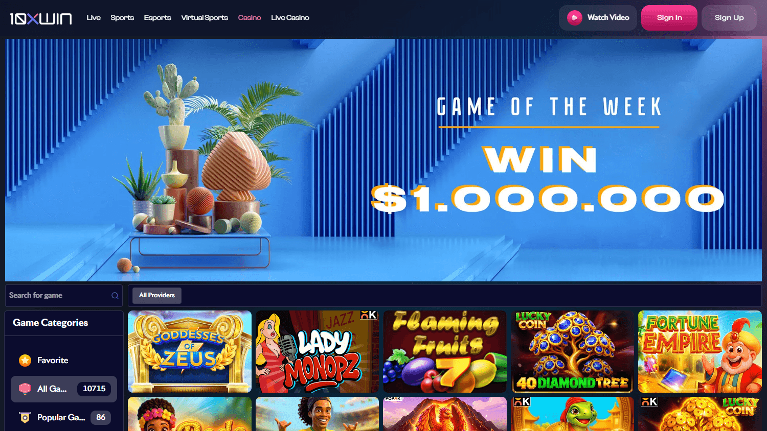 10XWIN_Casino_game_gallery_desktop