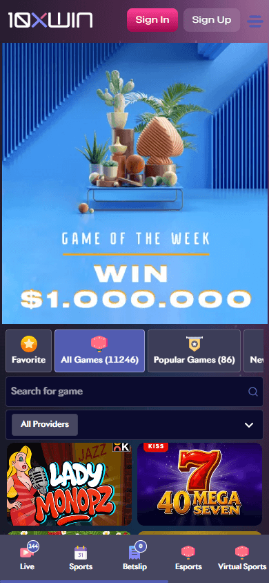 10XWIN_Casino_game_gallery_mobile