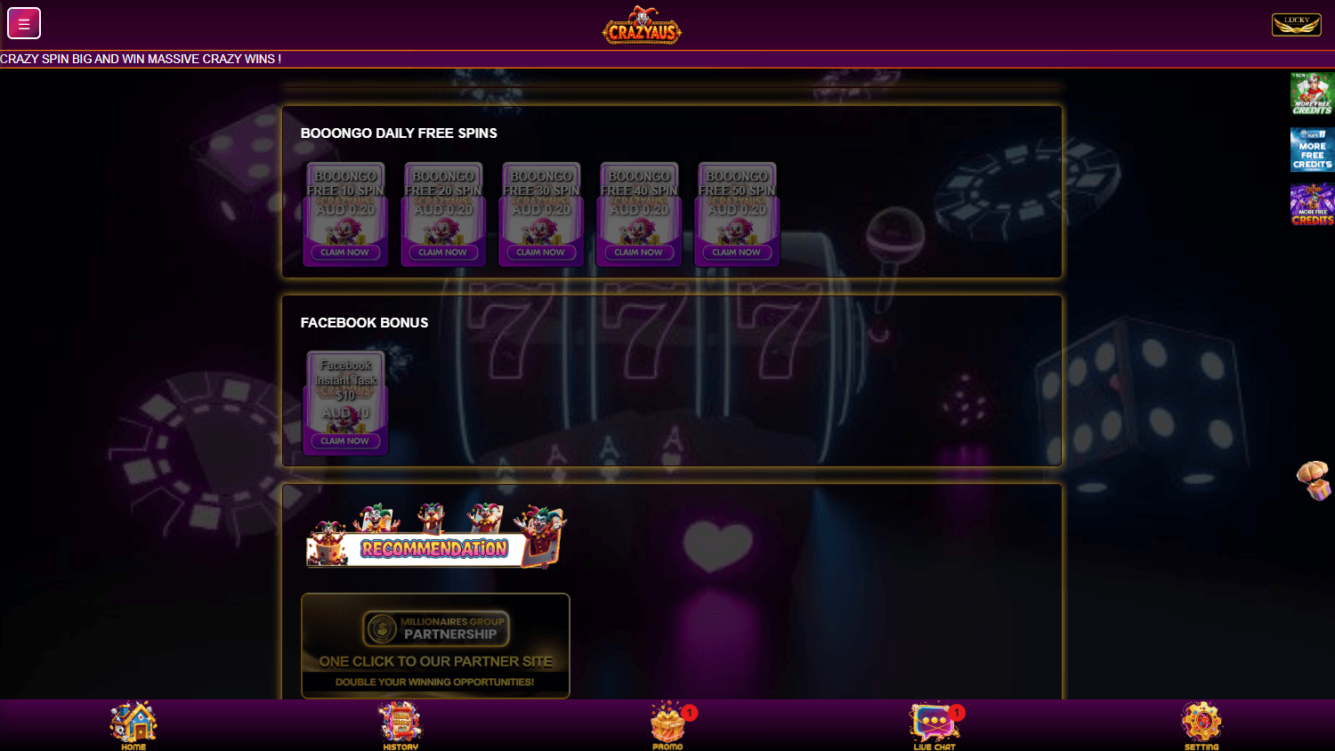 CRAZYAUS_Casino_promotions_desktop