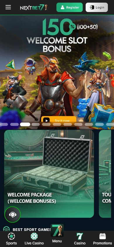 NextBet7_Casino_homepage_mobile