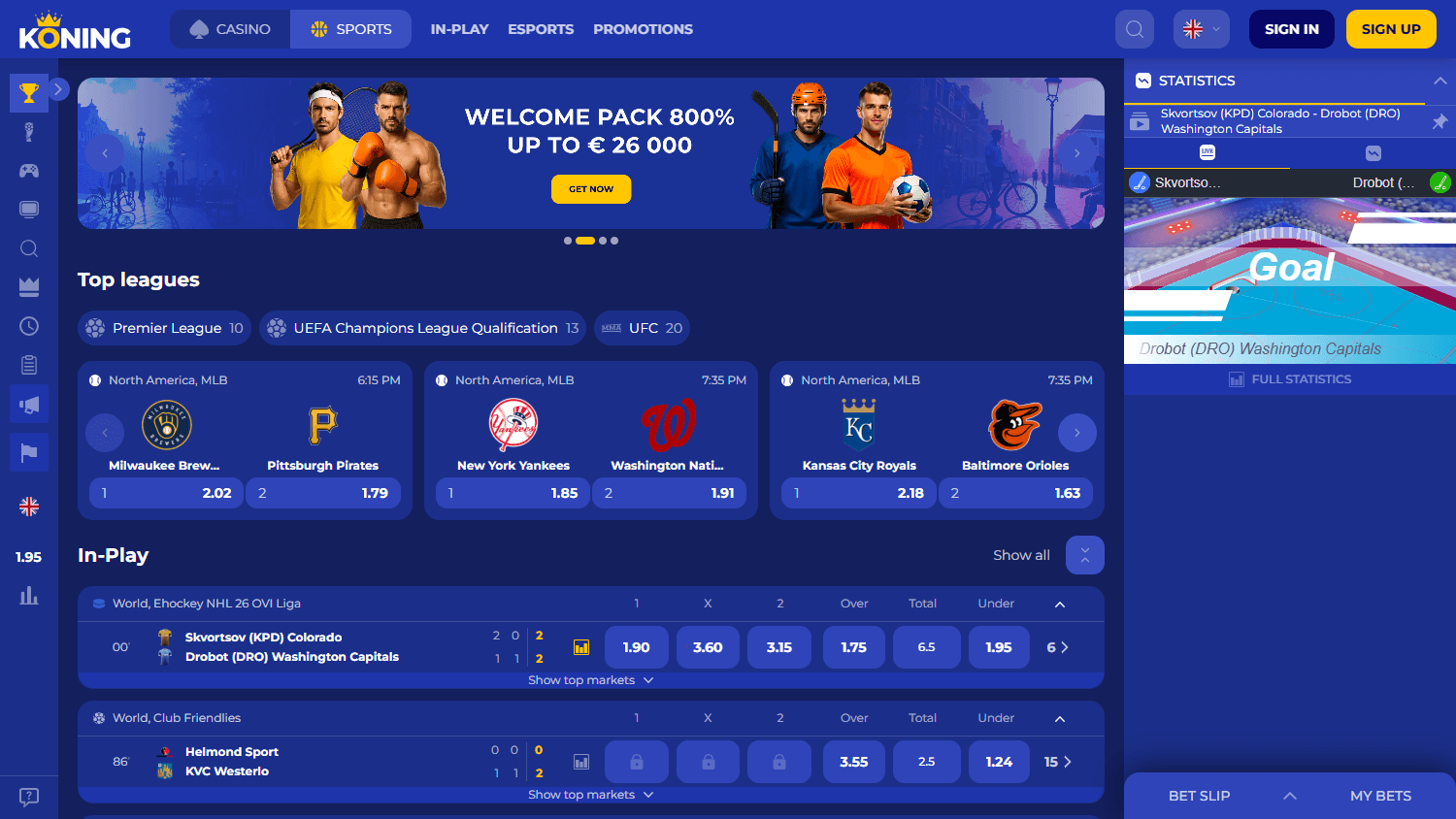 Koning_Casino_homepage_desktop