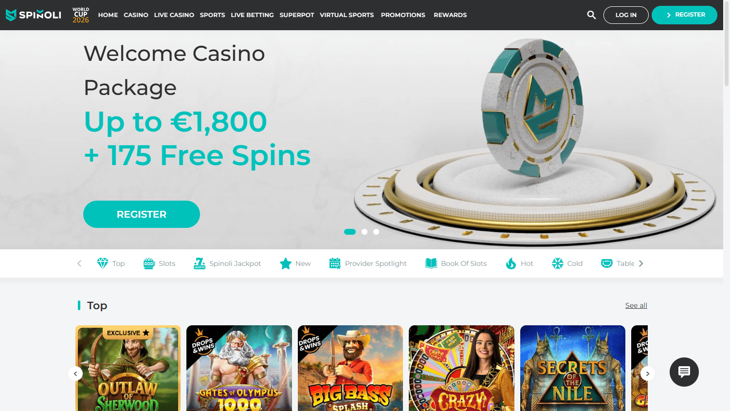 Spinoli_Casino_homepage_desktop