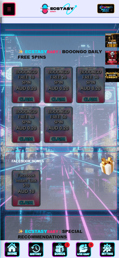 Ecstasy_Baby_Casino_promotions_mobile