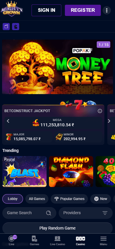 Mightycrown_Casino_game_gallery_mobile