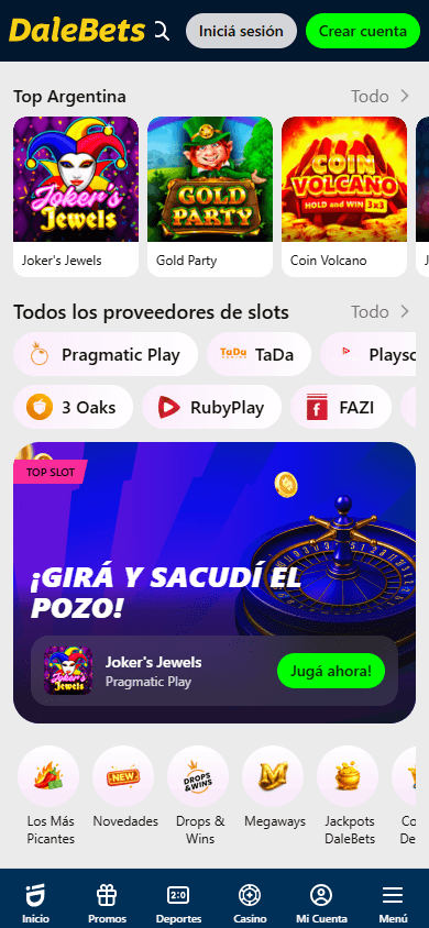 DaleBets_Casino_game_gallery_mobile