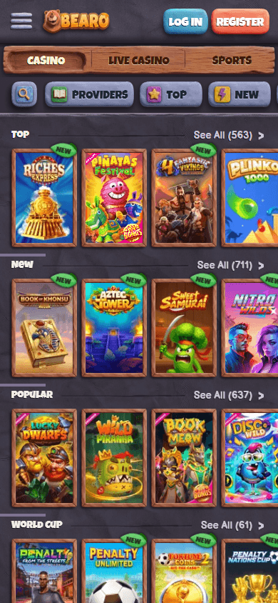 Bearo_Casino_game_gallery_mobile