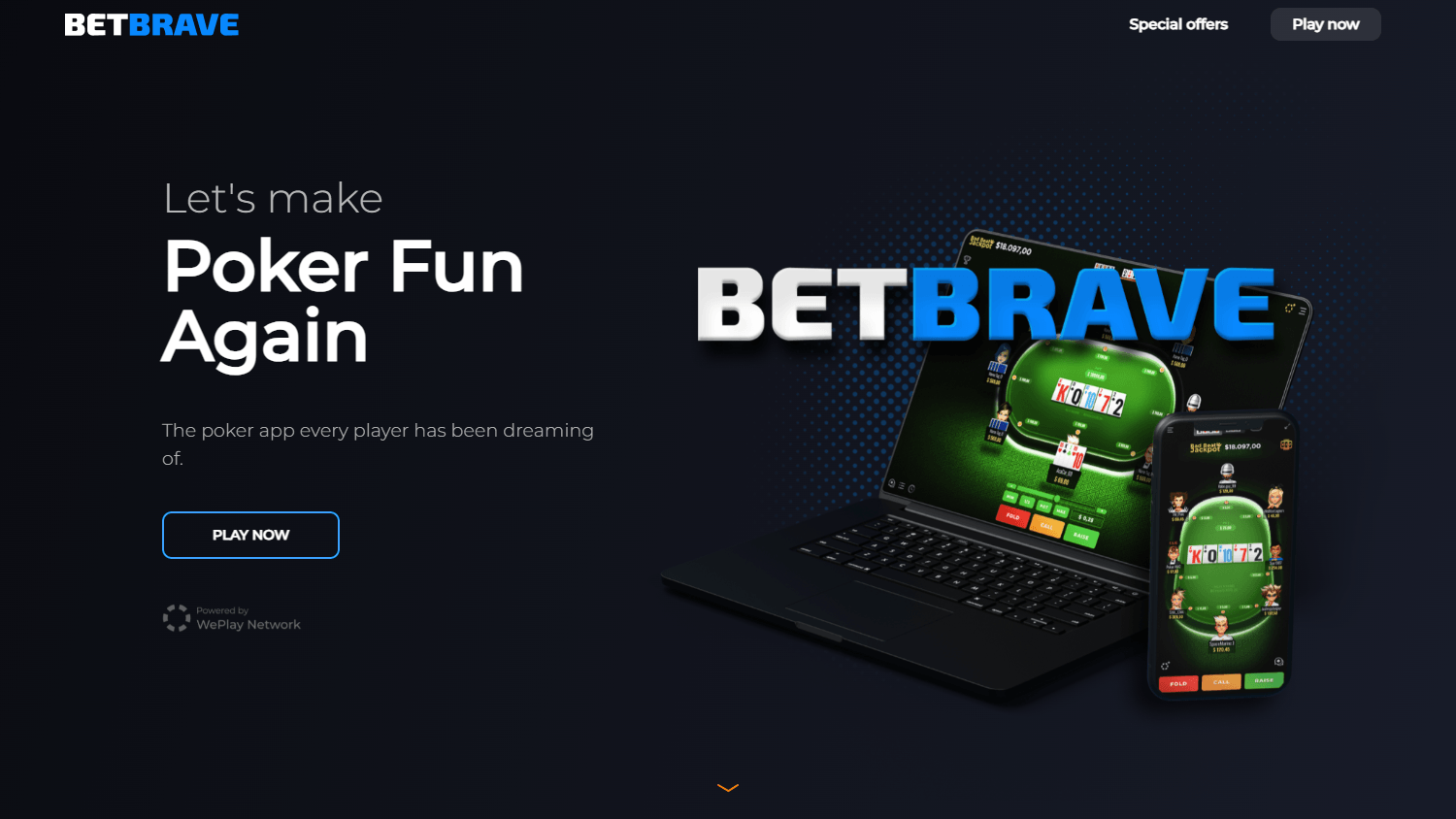 Bet-brave_Casino_homepage_desktop