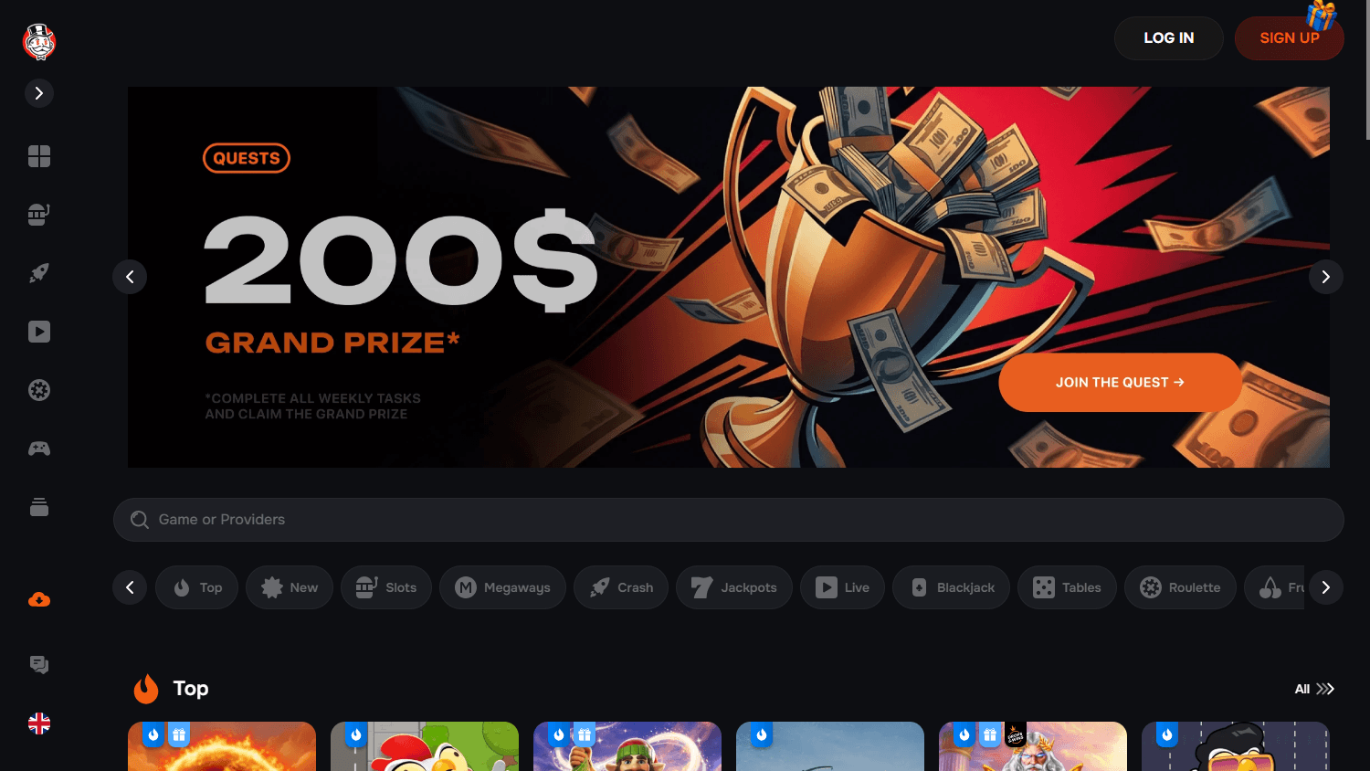 Monopoly.win_Casino_homepage_desktop