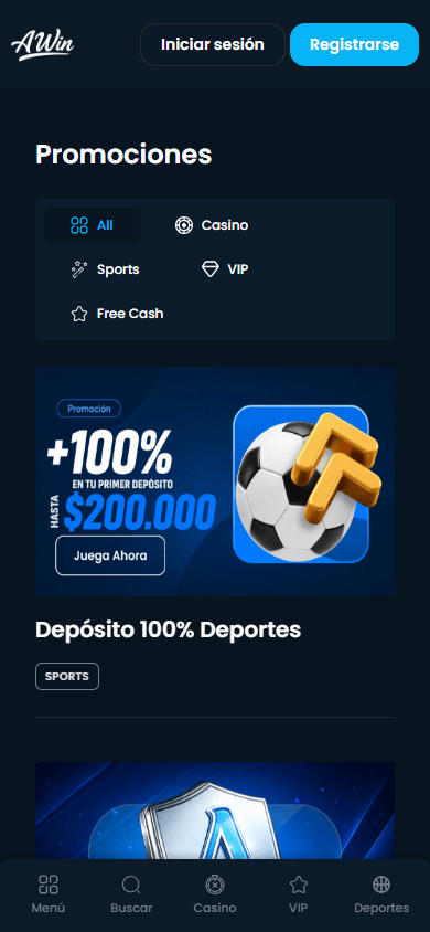 AndesWin_Casino_promotions_mobile