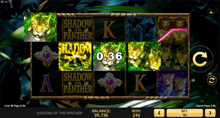 Shadow of the Panther stacked wilds win