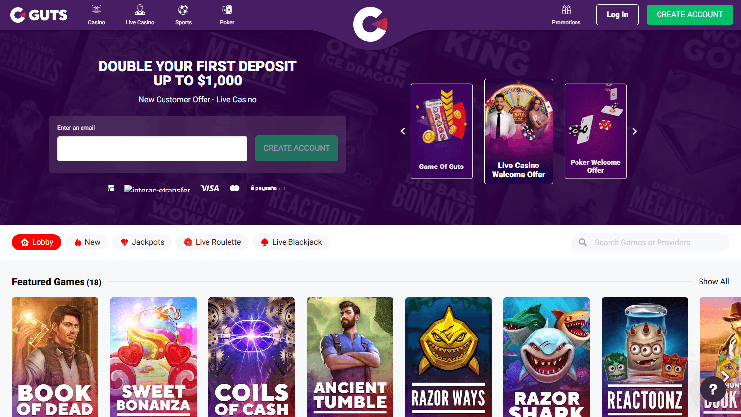 Guts_Casino_homepage_desktop