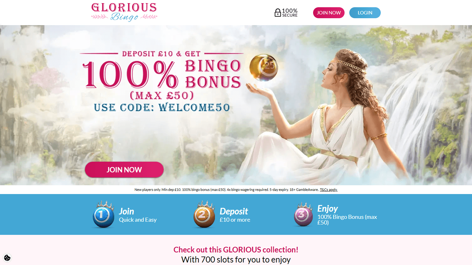 Glorius_Bingo_Casino_homepage_desktop