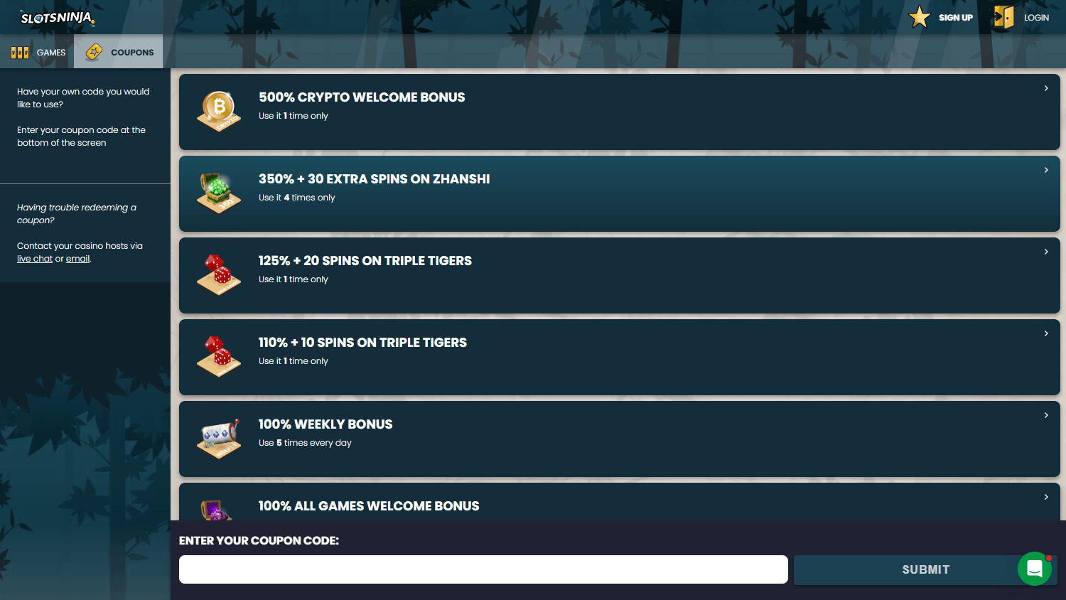 Slots_Ninja_Casino_promotions_desktop