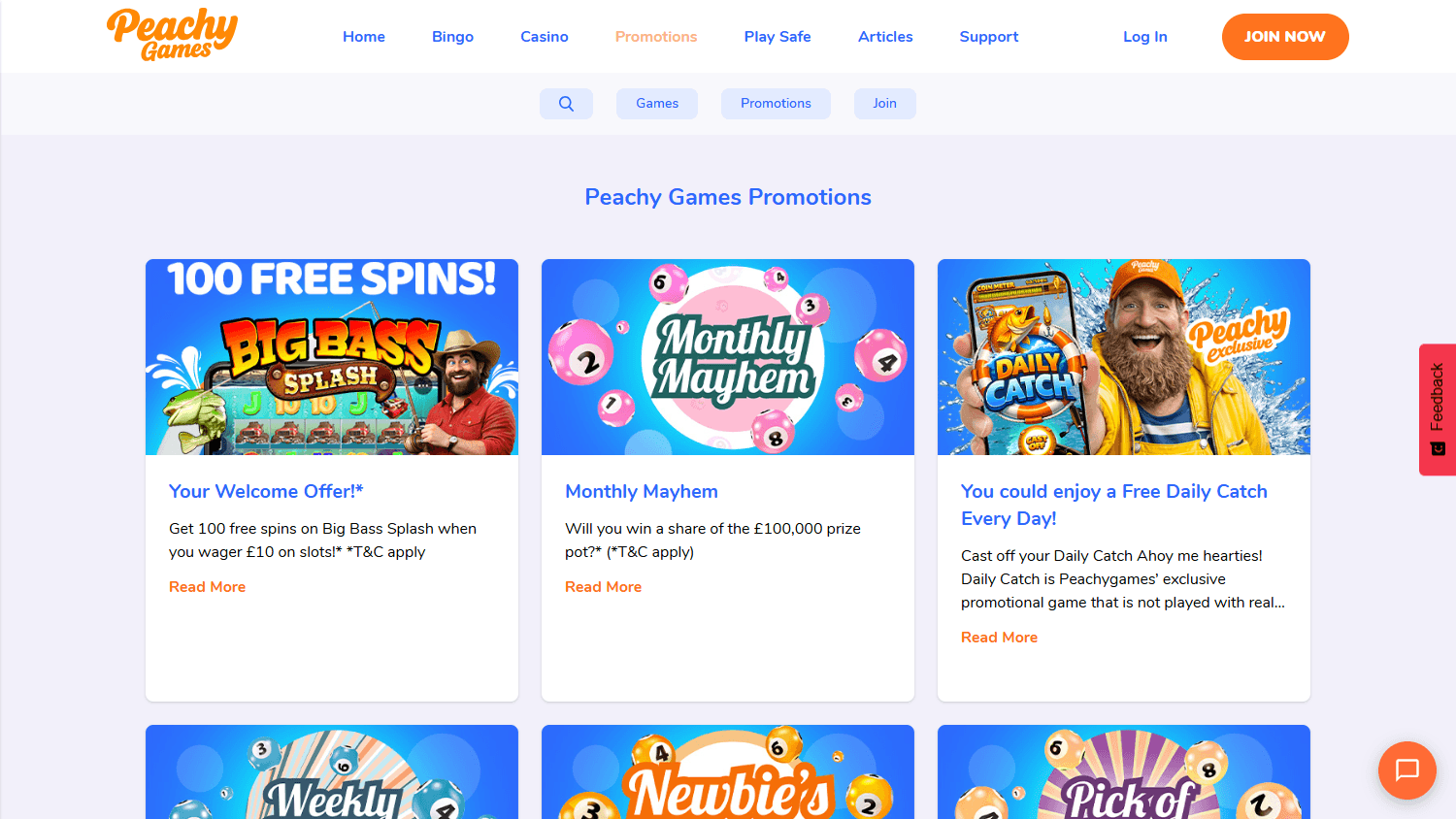 PeachyGames_Casino_promotions_desktop