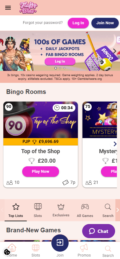 Fluffy_Wins_Casino_homepage_mobile