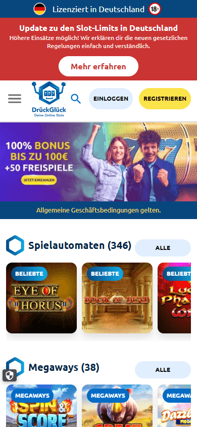 DrückGlück_Casino_DE_homepage_mobile