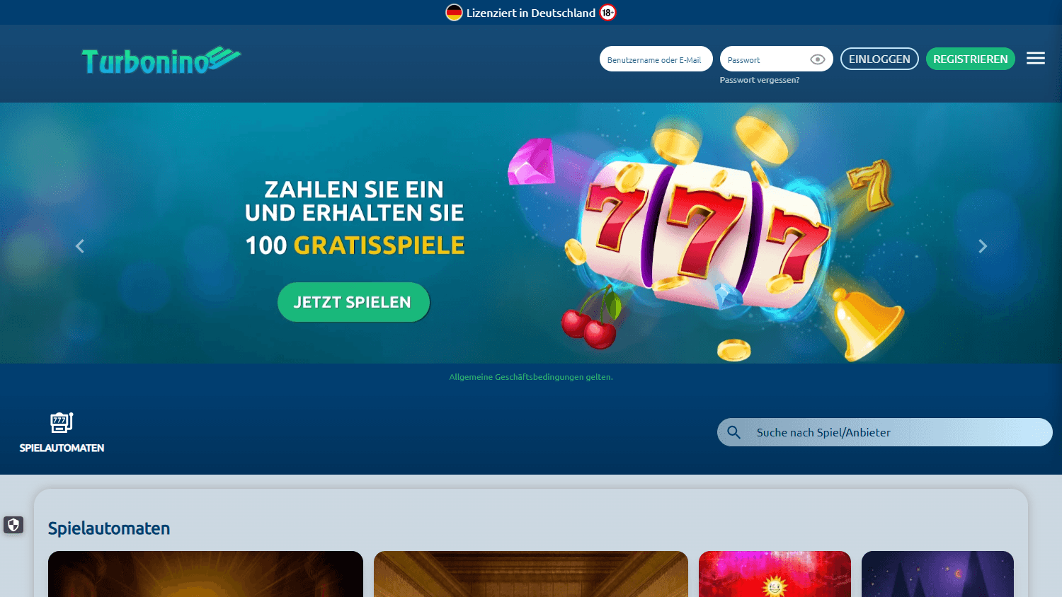 Turbonino_Casino_DE_homepage_desktop
