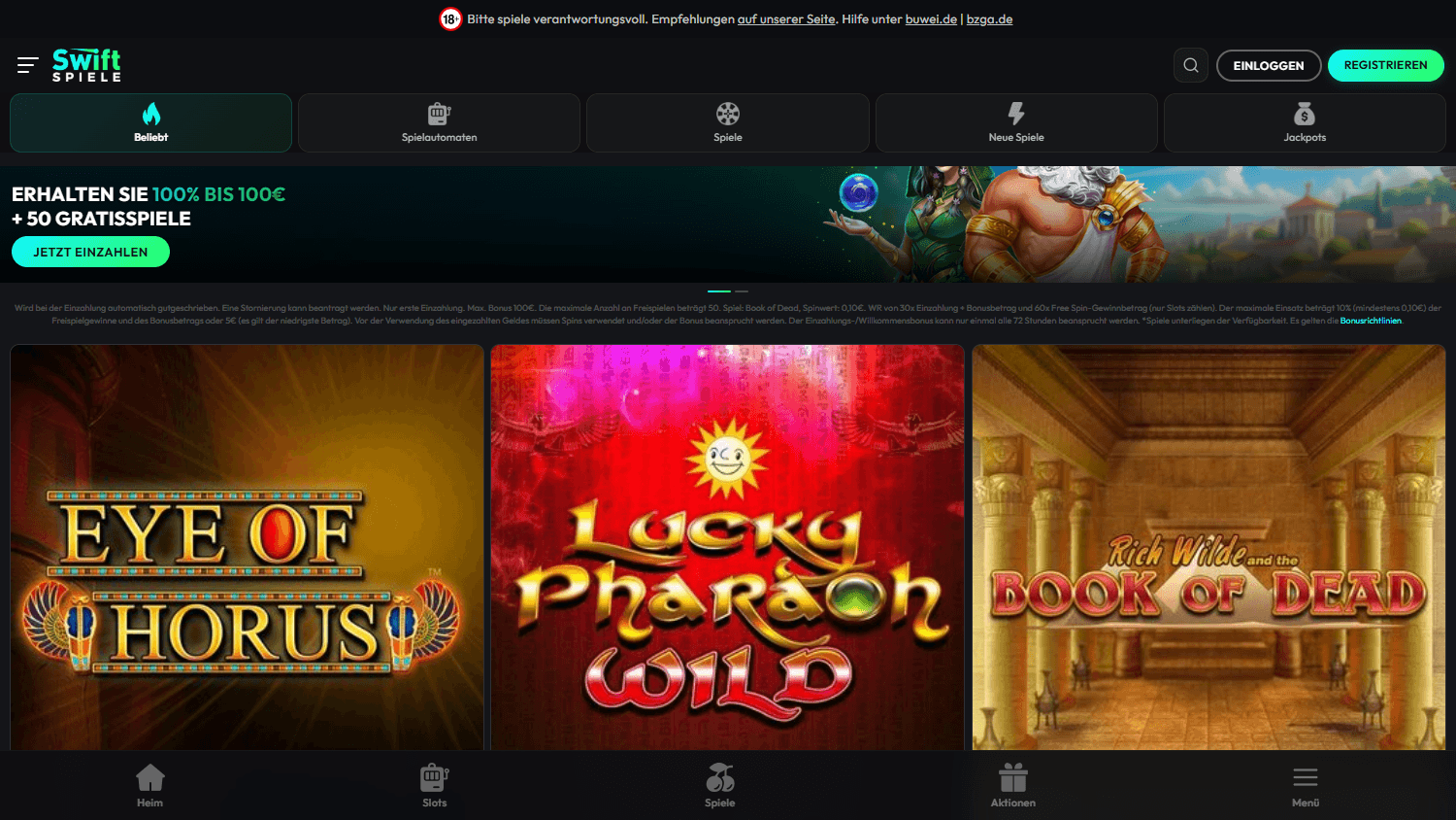 Swift_Spiele_Casino_homepage_desktop