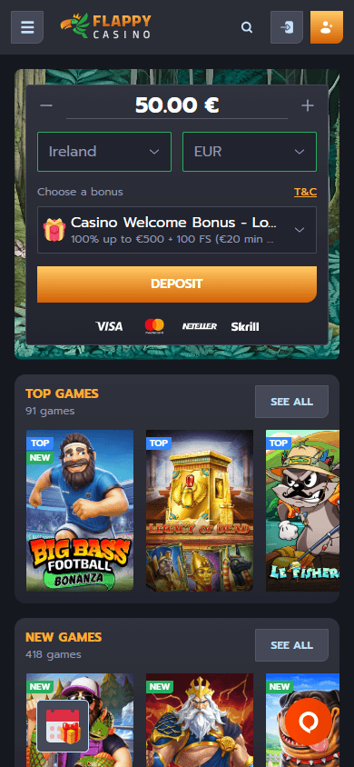 Flappy_Casino_homepage_mobile