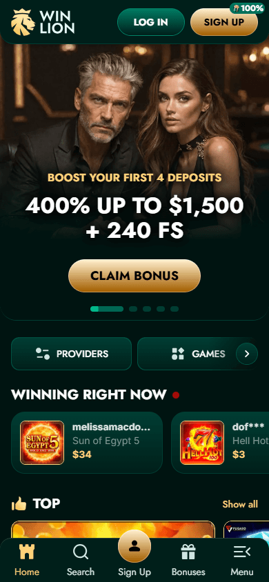 winlion_casino_homepage_mobile