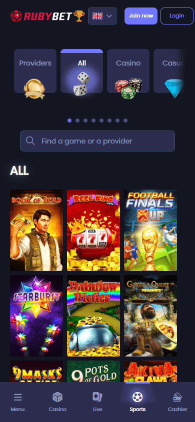 Ruby_Bet_Casino_game_gallery_mobile