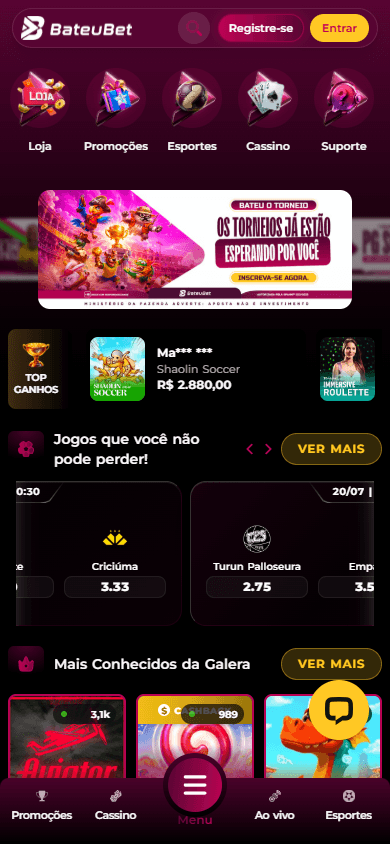 BateuBet_Casino_homepage_mobile