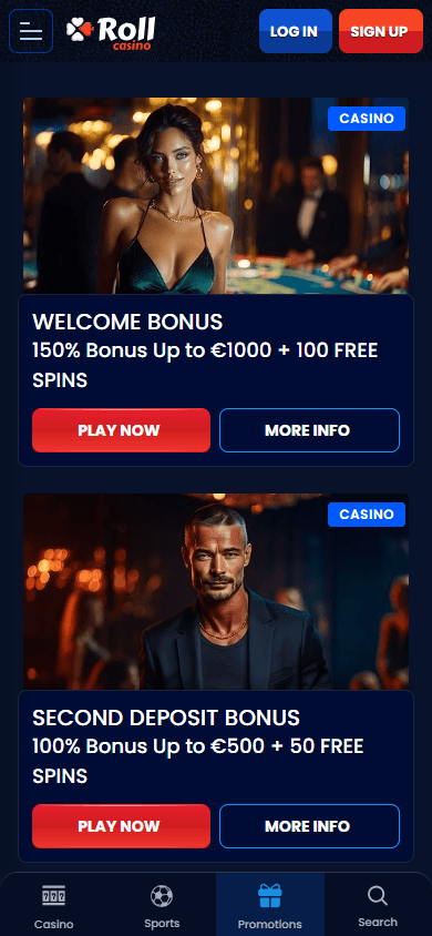 RollCasino_promotions_mobile
