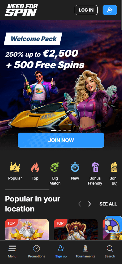 Need_For_Spin_Casino_homepage_mobile