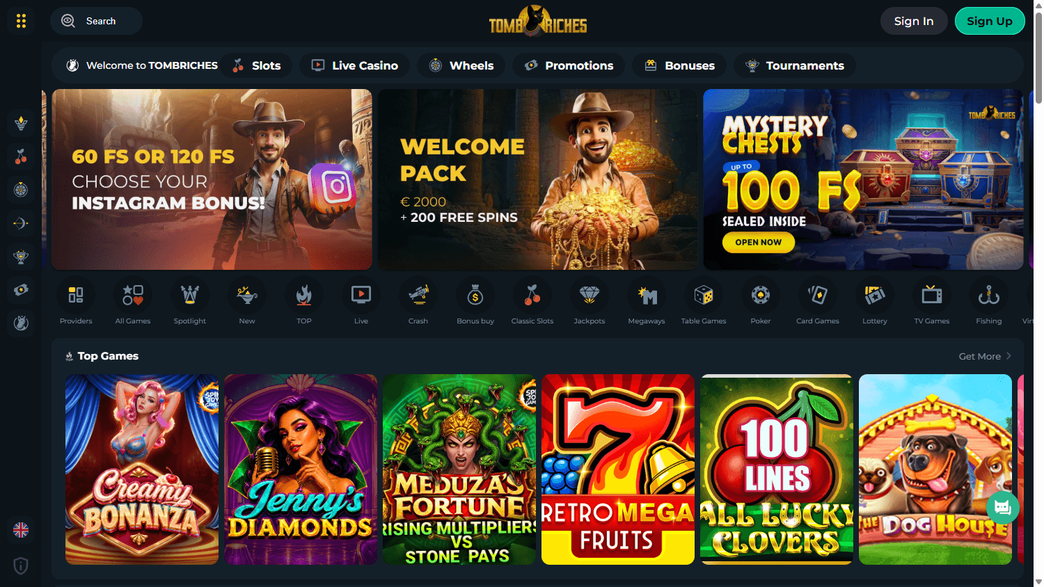 tombriches_casino_homepage_desktop