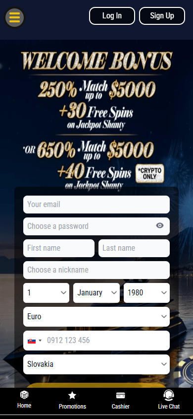 GrandBay_Casino_homepage_mobile