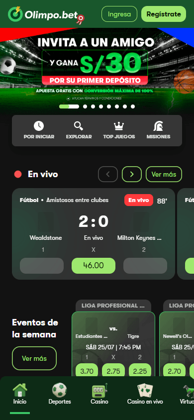 Olimpo_Bet_Casino_homepage_mobile