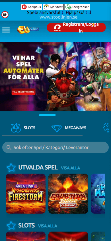 EUcasino_SE_homepage_mobile
