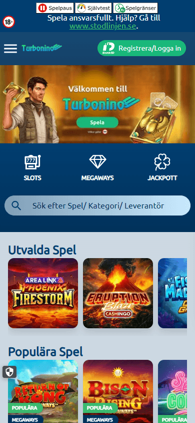 Turbonino_Casino_SE_homepage_mobile