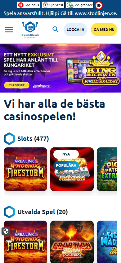 DrueckGlueck_Casino_SE_homepage_mobile