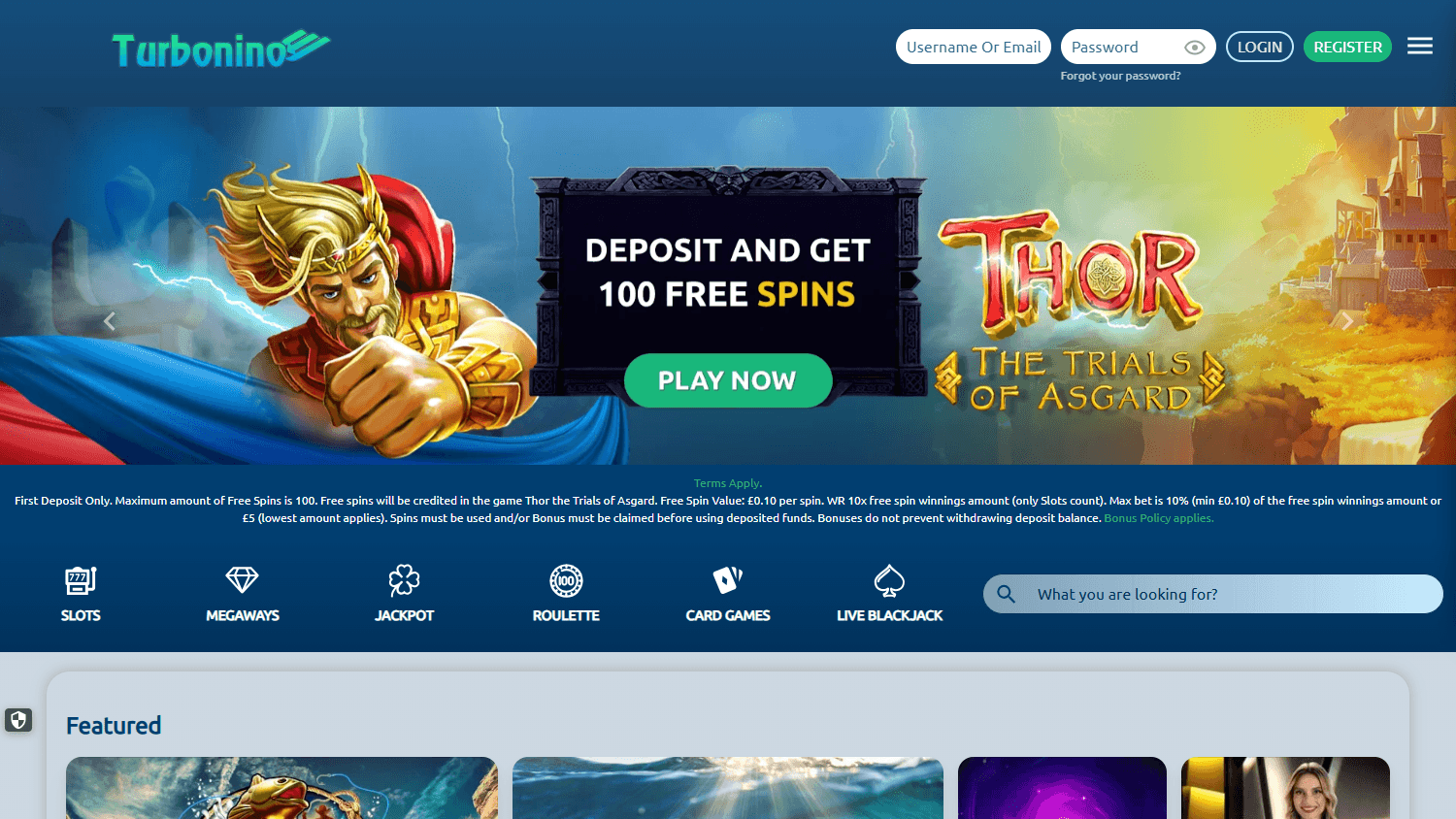 Turbonino_Casino_UK_homepage_desktop