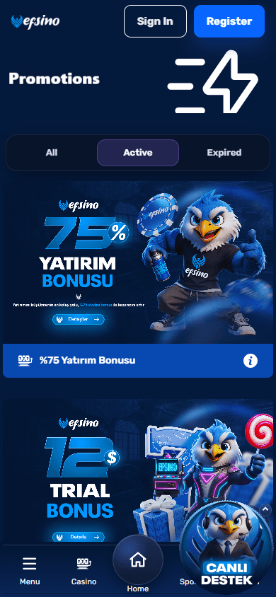 Efsino_Casino_promotions_mobile