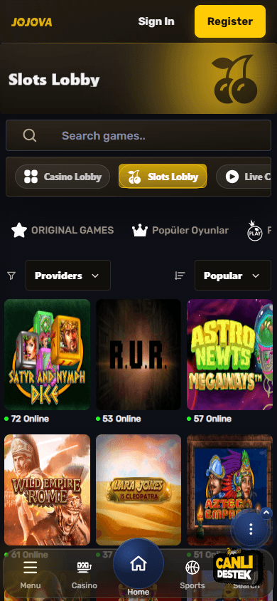 Jojova_Casino_game_gallery_mobile