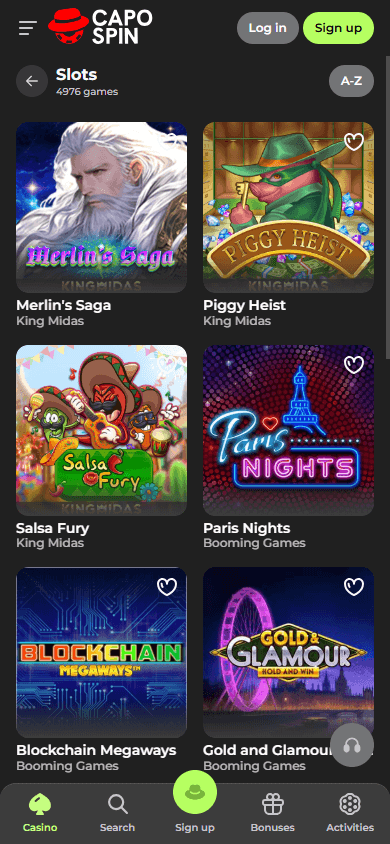 Capospin_Casino_game_gallery_mobile