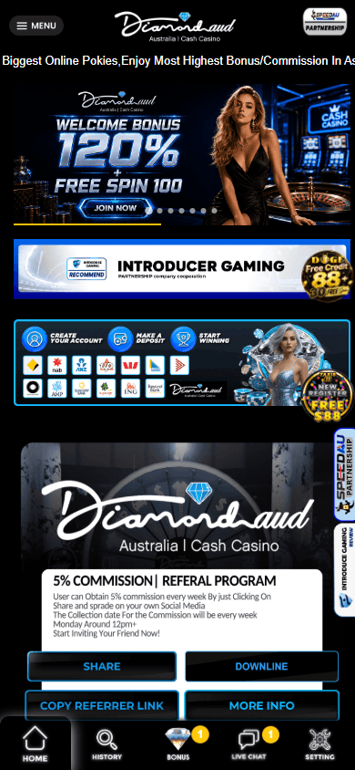 DiamondAUD_Casino_homepage_mobile
