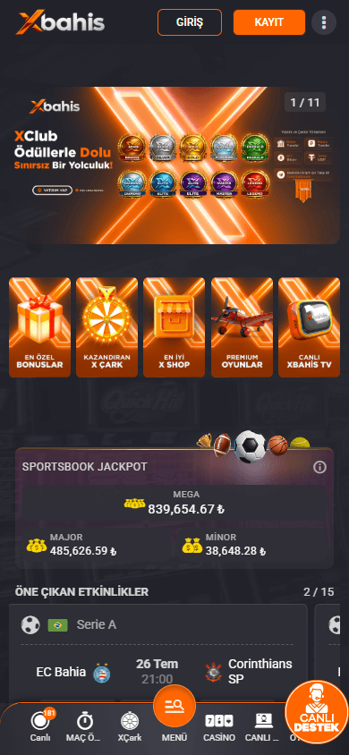 Xbahis_Casino_homepage_mobile