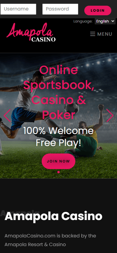 Amapola_Casino_homepage_mobile