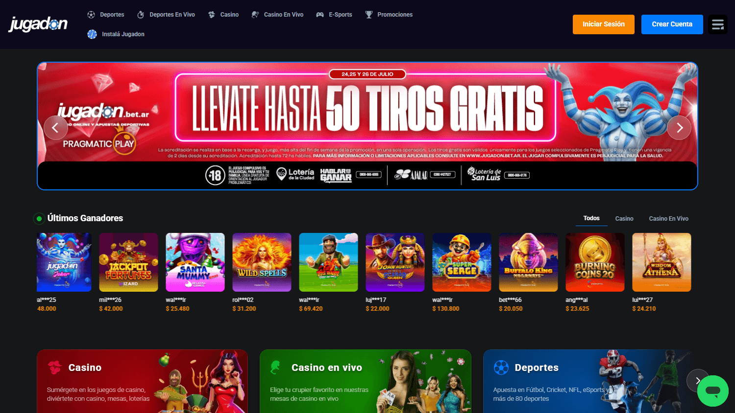 Jugadon_Casino_La_Rioja_homepage_desktop
