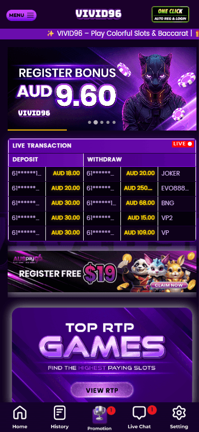 Vivid96_Casino_homepage_mobile