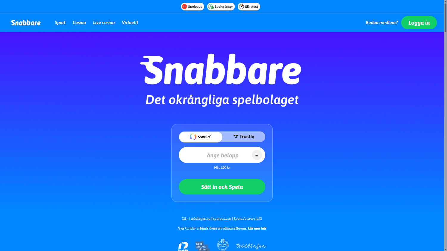 Snabbare_Casino_homepage_desktop